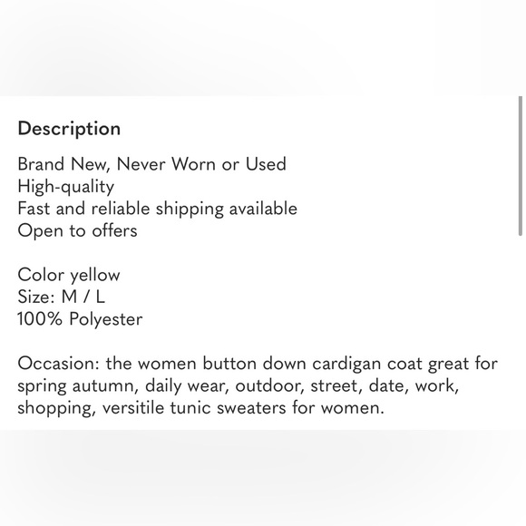 Yellow fall woman's soft knit sweater - Picture 8 of 8